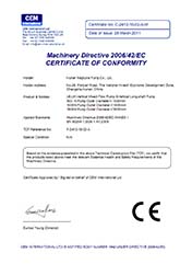 CE for vertical turbine pump